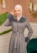 Suede Coat with Fur Lining - 1372 - gray