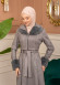 Suede Coat with Fur Lining - 1372 - gray