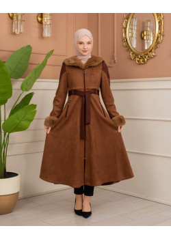 ترانشكوت كود 1366 شامواه مبطن بالفرو - ترابي