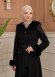 ترانشكوت كود 1366 شامواه مبطن بالفرو - اسود