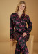 Saten Barbie Detaylı Pijama - 1093-1 - Lacivert