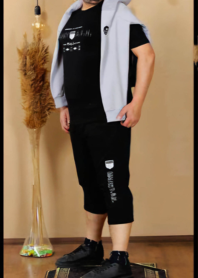 Mens Plus Size Tracksuit Code 2208 - gray
