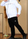 Mens Plus Size Tracksuit Code 2208 - white