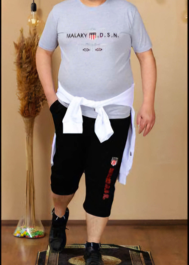 Mens Plus Size Tracksuit Code 2208 - white