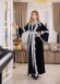Kraliyet Kadife Kaftan Kod 4120 - Siyah