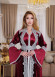 Royal Velvet Kaftan Code 4120 - burgundy