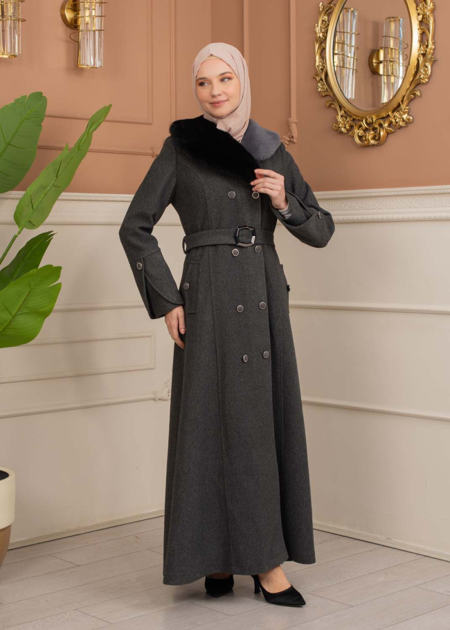 Women’s Winter Wool Coat 1370  - Anthracite