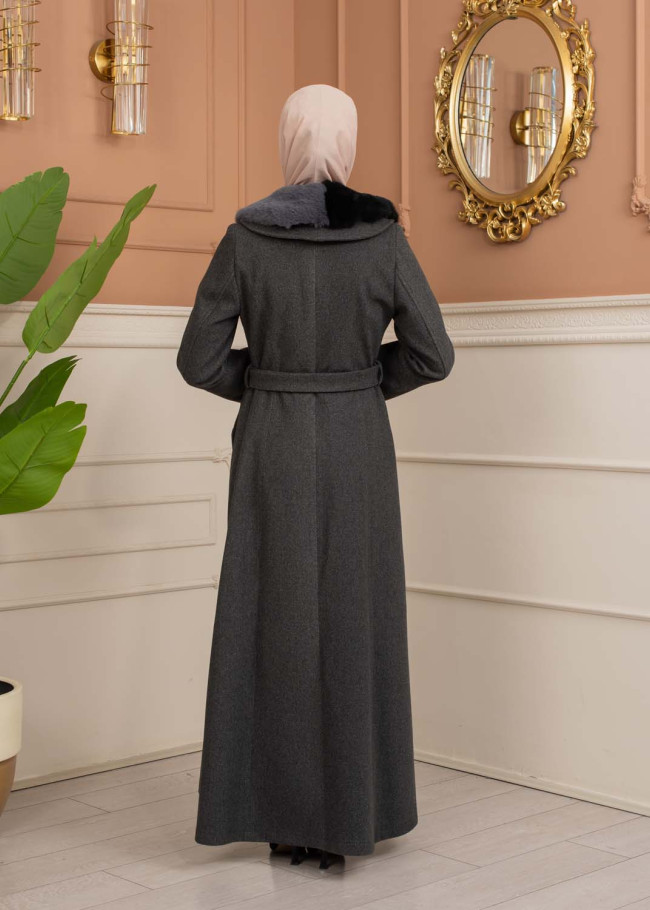 Women’s Winter Wool Coat 1370  - Anthracite