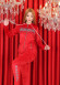 Velvet Long Pajama - Code 1023 - red