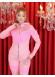 Kadife Üçlü Pijama Takımı - Kod 1025 - Pembe