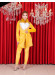 Luxury Four-Piece Velvet Set - Code 1027 - yellow