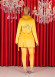 Luxury Four-Piece Velvet Set - Code 1027 - yellow