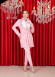 Luxury Four-Piece Velvet Set - Code 1027 - pink