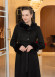 Long Suede Coat with Fur Lining - Code 1373 - black