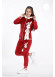 Girls Korean Velvet Pajama Set - Bunny Design - Code 3101 - burgundy
