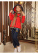 Kids Pajama Set Three-Piece - Code 3102 - red