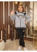 Kids Pajama Set Three-Piece - Code 3102 - gray