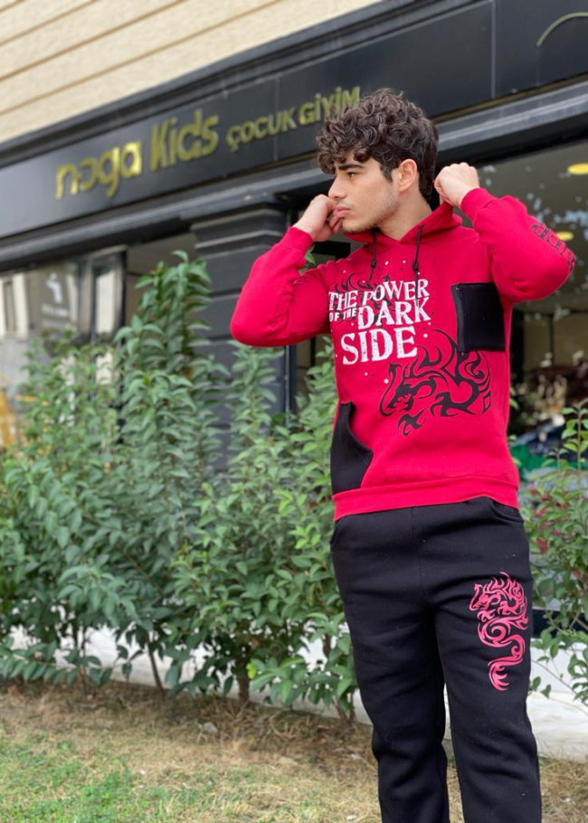 Çocuk Polar Pijama Takımı - Kod 3106 - Kırmızı