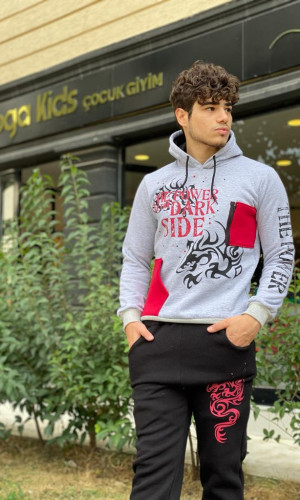 Kids Fleece Pajama Set - Code 3106 - gray