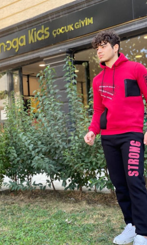 Kids Fleece Pajama Set - Code 3105 - red