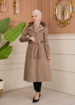 ترانشكوت نسائي "أناقة الشتاء" من الجوخ الموهير - كود 1371 - شوكو كاشف