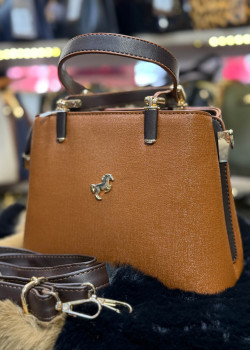 حقيبة يد نسائية فاخرة - كود 937 - ترابي