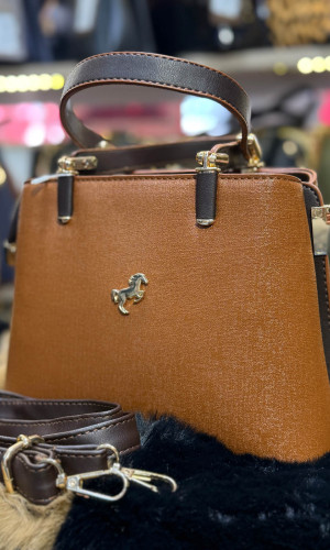 حقيبة يد نسائية فاخرة - كود 937 - ترابي