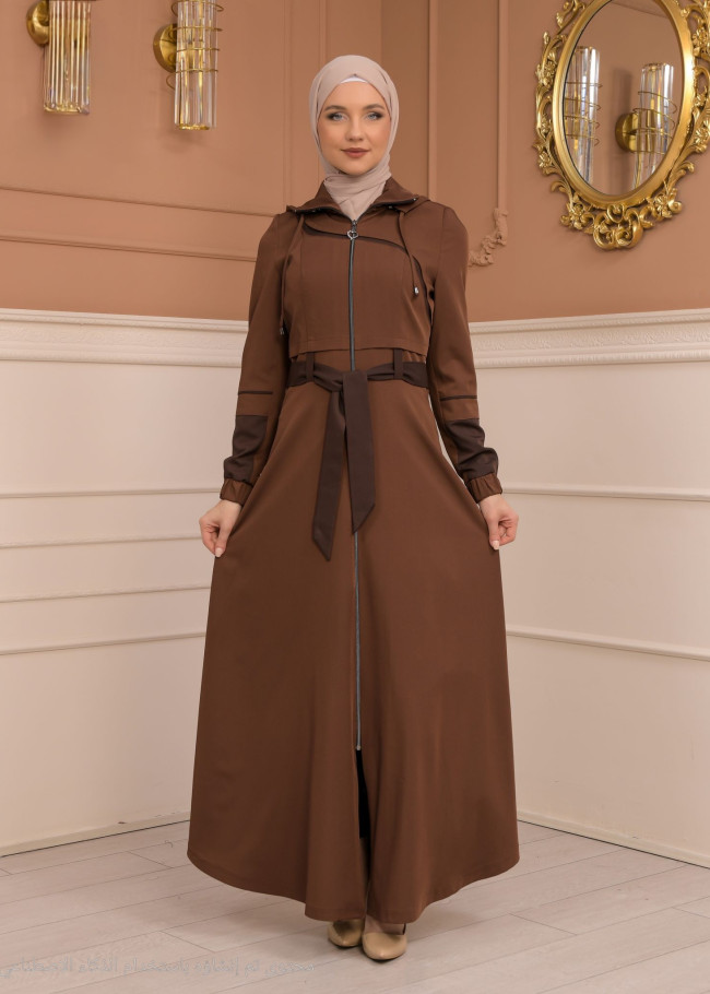 Womens Summer Long Coat Prada - Code 1234 - brown