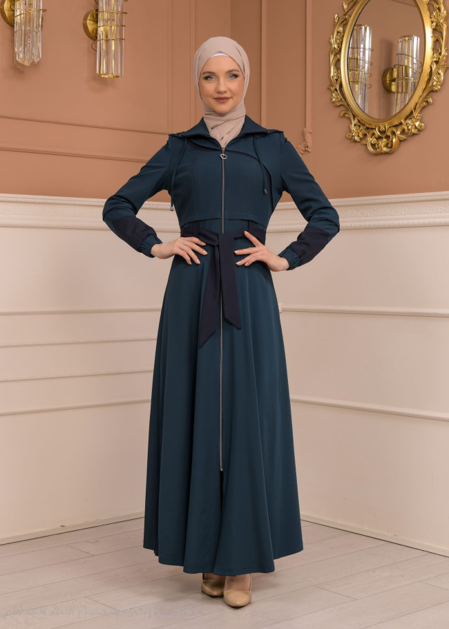 Womens Summer Long Coat Prada - Code 1234 - turquoise
