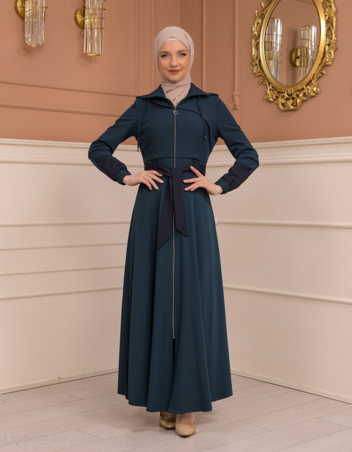 Womens Summer Long Coat Prada - Code 1234 - Türkis