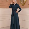 Womens Summer Long Coat Prada - Code 1234 - Türkis
