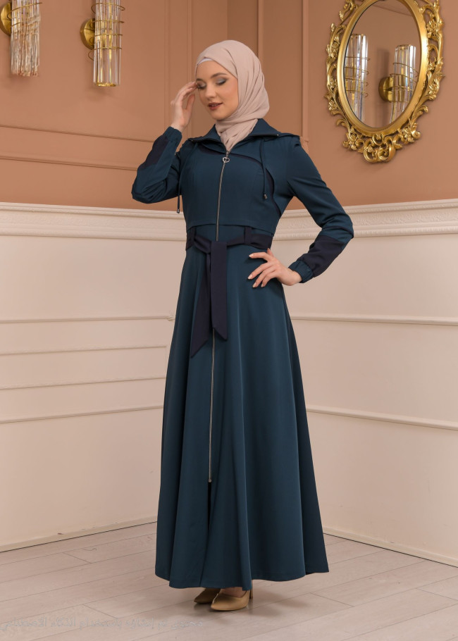 Womens Summer Long Coat Prada - Code 1234 - turquoise