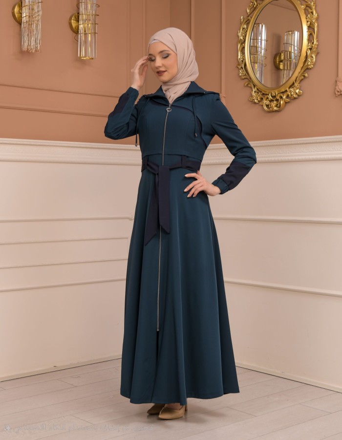 Womens Summer Long Coat Prada - Code 1234 - Türkis