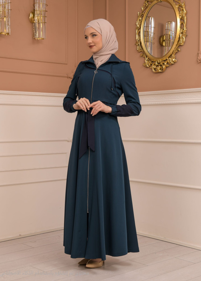 Womens Summer Long Coat Prada - Code 1234 - turquoise
