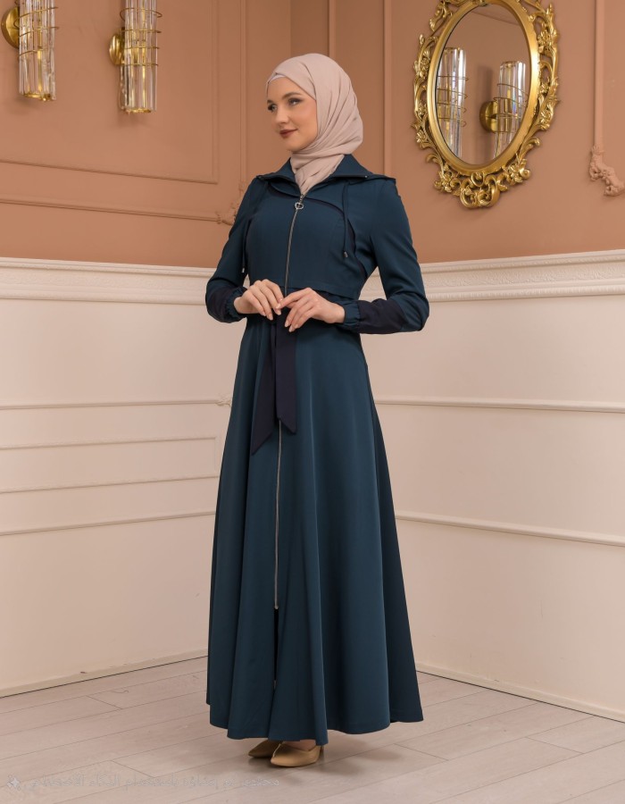 Womens Summer Long Coat Prada - Code 1234 - Türkis
