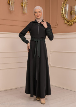 مانطو نسائي صيفي طويل برادا - كود 1234 - اسود