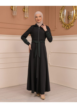 مانطو نسائي صيفي طويل برادا - كود 1234 - اسود