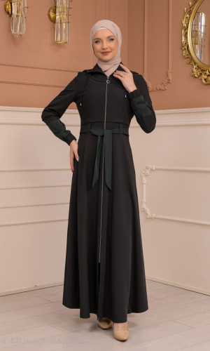 مانطو نسائي صيفي طويل برادا - كود 1234 - اسود