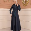 Womens Summer Long Coat Prada - Code 1234 - Dunkelblau