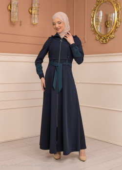 مانطو نسائي صيفي طويل برادا - كود 1234 - كحلي