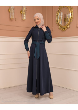 مانطو نسائي صيفي طويل برادا - كود 1234 - كحلي