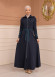 Womens Summer Long Coat Prada - Code 1234 - deep blue