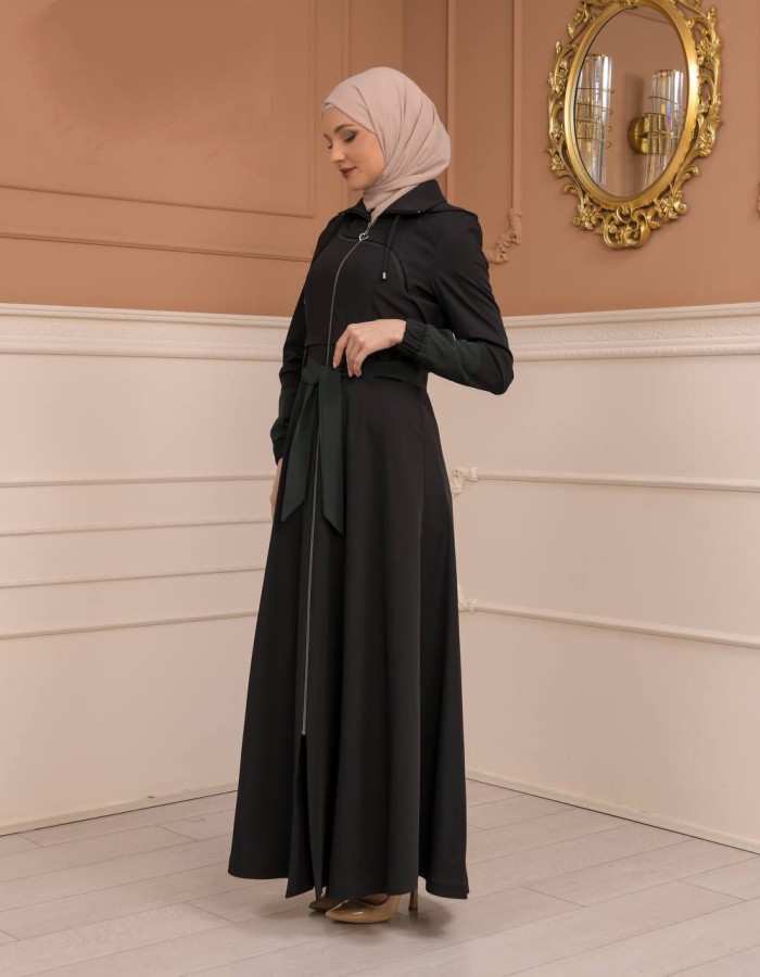 Womens Summer Long Coat Prada - Code 1234 - Schwarz