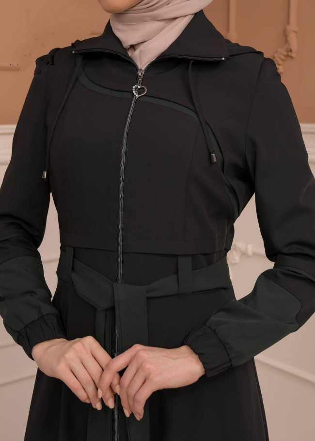 Womens Summer Long Coat Prada - Code 1234 - black
