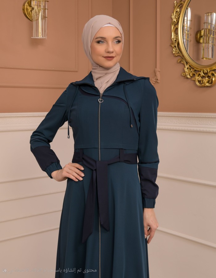 Womens Summer Long Coat Prada - Code 1234 - Türkis