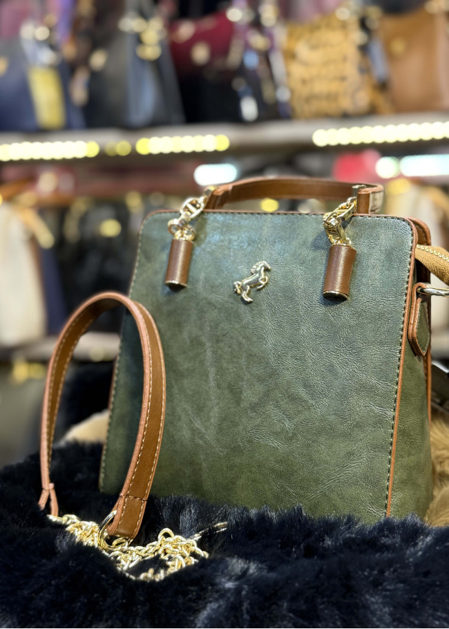 Luxury Leather Womens Handbag - Code 936 - green