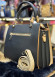 Modern Design Luxury Leather Womens Handbag - Code 981 - crem