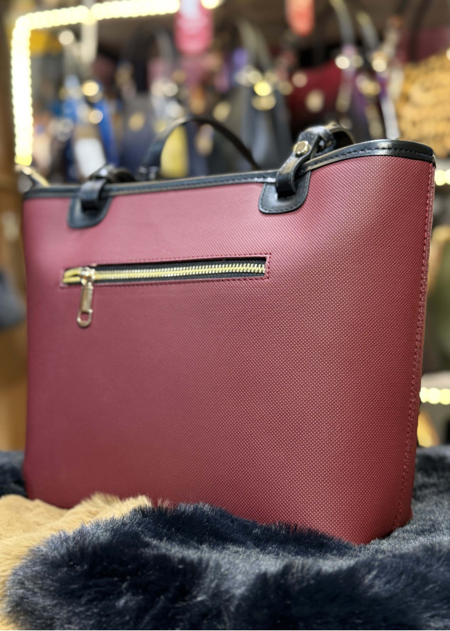 Large Womens Handbag - Code 982 - burgundy
