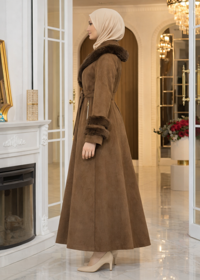 1390 مانطو شاموا كم فروتين - بني