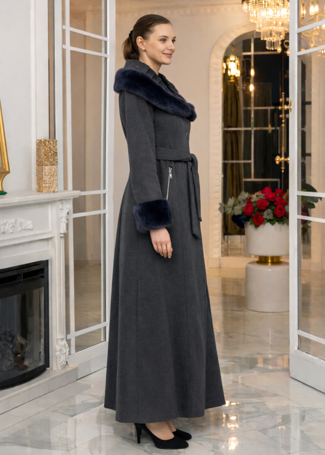 1392 مانطو جوخ كسرات - Anthracite